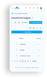 Educational degree mobile preview